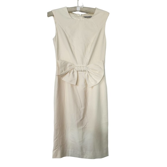 Ports 1961 Beige Wool Dress 2 - Picture 1 of 4